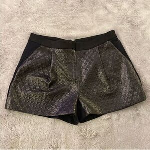 Tibi Black High Waist Shorts, US2